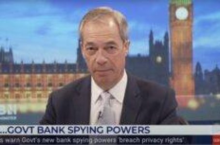 Parliament needs to oppose DWP Bank Account Snooping Charter, say Farage