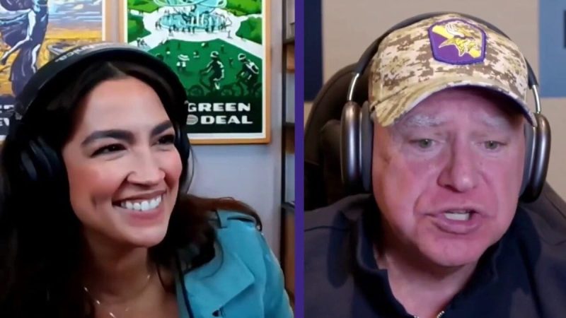  Tim Walz and AOC play Madden on Twitch in attempt to appeal to young male voters