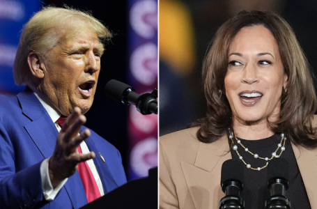 Trump, Harris dead even in national poll, with just one in four saying country headed in right direction