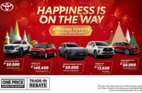 Happiness is on the way this December for Toyota customers