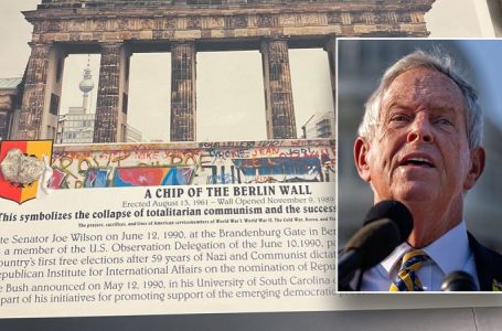 Joe Wilson gifts ‘chip of the Berlin Wall’ to GOP lawmakers in bid for top committee spot